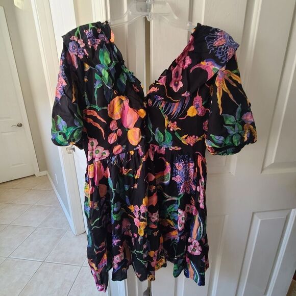 Banjanan Scorpio Floral Minidress Size Large NWT - Picture 10 of 11